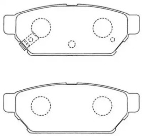 Тормозные колодки AISIN для MITSUBISHI LANCER V (CB_A, CD_A, CE_A) 1.3 (CB1A)
